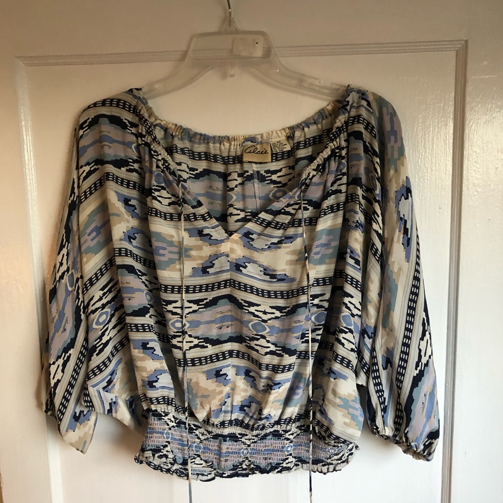 Alcee silk top